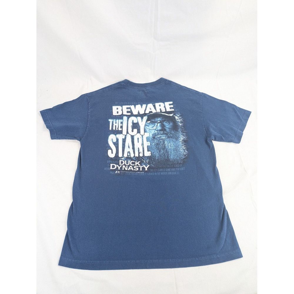 Duck Dynasty Shirt Adult Large Blue Beware The Icy Stare Cotton
